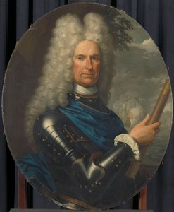 Porträtt av konteramiral Arent van Buren av Krzyztof (1659-1729) Lubieniecki