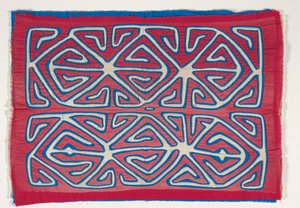 Skjortpanel (mola), ca 1950 (applicerad bomull)