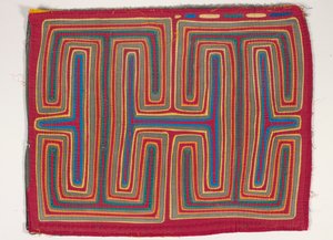 Skjortpanel (mola), ca 1950 (applicerad bomull) av Kuna Indian Culture
