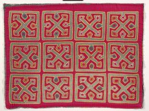 Skjortpanel (mola), ca 1950 (applicerad bomull)