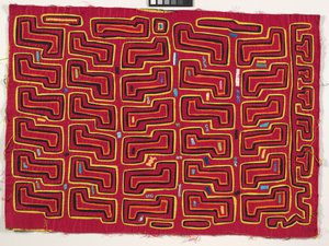 Skjortpanel (mola), ca 1950 (applicerad bomull) av Kuna Indian Culture