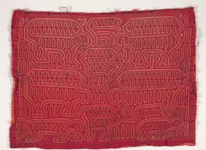 Skjortpanel (mola), ca 1950 (applicerad bomull)