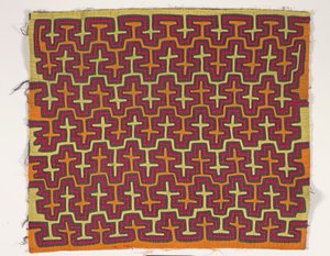 Skjortpanel (mola), ca 1950 (applicerad bomull) av Kuna Indian Culture