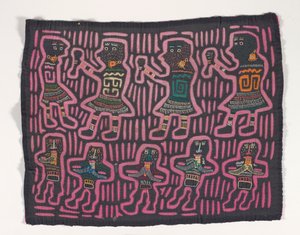 Skjortpanel (mola), ca 1950 (applicerad bomull) av Kuna Indian Culture