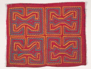 Skjortpanel (mola), ca 1950 (applicerad bomull) av Kuna Indian Culture