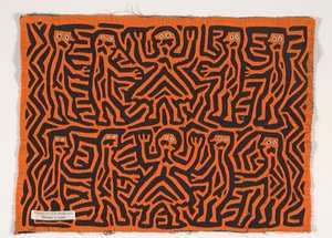 Skjortpanel (mola), ca 1950 (applicerad bomull) av Kuna Indian Culture