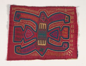 Skjorta panel (mola) (applicerad bomull) av Kuna Indian Culture