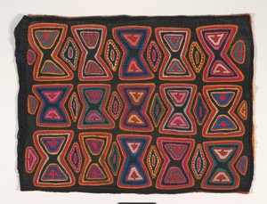 Skjorta panel (mola) (applicerad bomull) av Kuna Indian Culture