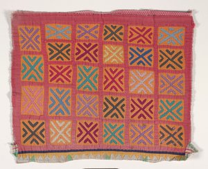 Skjorta panel (mola) (applicerad bomull) av Kuna Indian Culture