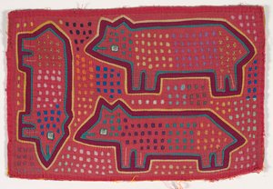 Skjorta panel (mola) (applicerad bomull) av Kuna Indian Culture