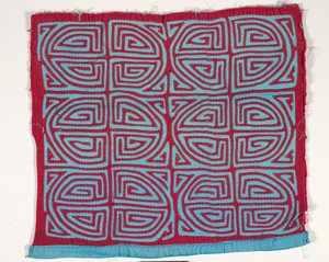 Skjorta panel (mola) (applicerad bomull) av Kuna Indian Culture