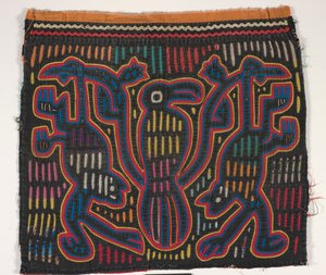 Skjorta panel (mola) (applicerad bomull) av Kuna Indian Culture