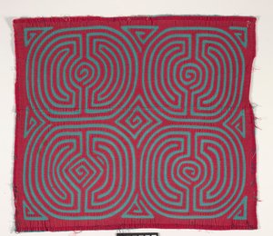 Skjorta panel (mola) (applicerad bomull) av Kuna Indian Culture