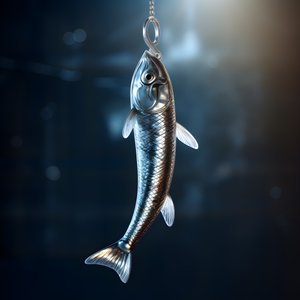 En snoek, en typ av fisk, fångades på en fiskelina 3
