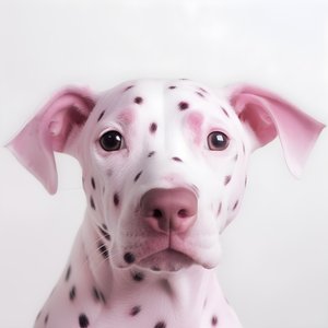 Fascinerande närbild av grisrosa på vita dalmatiska djurfläckar i moirémönster 3