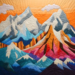 Quiltad bergskedja 4
