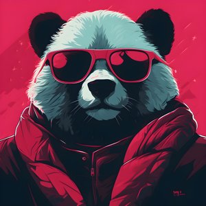 Panda med glasögon 3