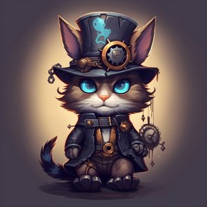 antropomorf söt katt 1