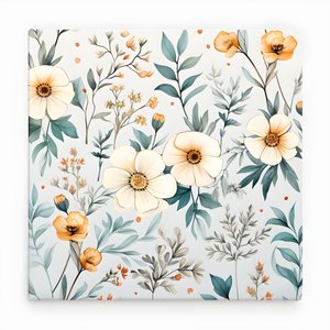 aquarell boho blommiga vilda blommor 1