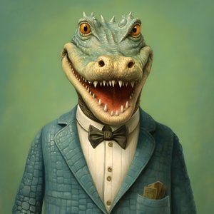 en krokodil i serietidningsstil 3