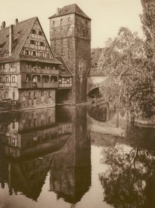 Nurnberg, Der Henkersteg; Nürnberg, "Henkersteg" (s/v foto) av Kurt Hielscher