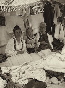 Jugoslavien: Marknaden i Prizren (s/v foto)