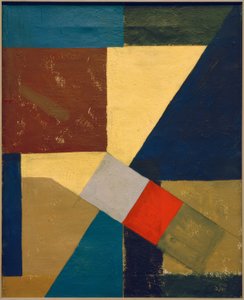 Abstrakt sammansättning av Kurt Schwitters