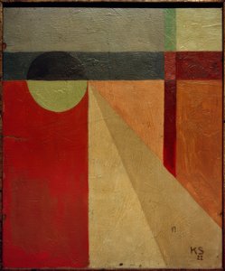 Abstraktion 45 / bollklänning av Kurt Schwitters