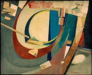 Bild abstrakt Skoyen II av Kurt Schwitters