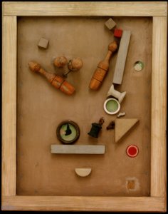 Merzbild 46 A. Konbilden av Kurt Schwitters