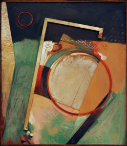 Namnlös (bild med ring och ram) av Kurt Schwitters