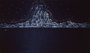 Midnight Eruption, 2004 (akvarell på papper)