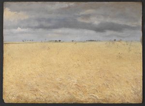 Ett rågfält nära Ring Village av Laurits Andersen Ring