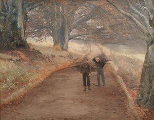 Gångstig nära Herlufsholm, Själland av Laurits Andersen Ring