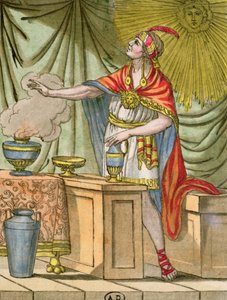 Forntida peruansk präst, från "Encyclopedia of Travels" av Jules Grasset de Saint-Sauveur (1757-1810) 1796