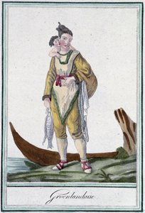 Greenlandaise - i "" Travel Encyclopedia"" av J. Grasset Saint Sauveur, red. Deroy, Paris av L.F. Labrousse