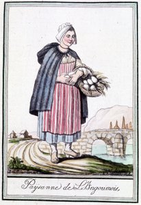 Farmer from Angoumois - i "" Encyclopedia of Travels"" av J. Grasset St Sauveur, Deron, Paris av L.F. Labrousse