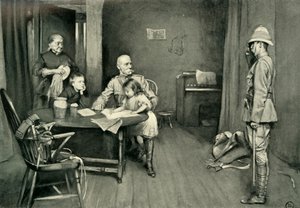 Lord Roberts på Orange Grove Inn: A Characteristic Incident, 1901. av L. Daviel