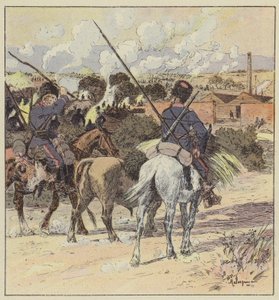 Bivack av general Rennenkampfs kosacker av L. Malespine