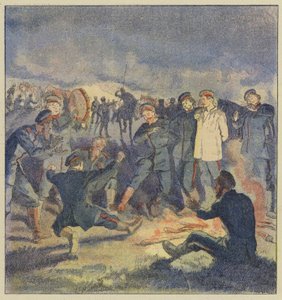 Ryskt kavalleri i bivack