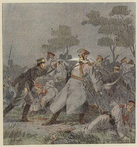 Combat de nuit vid Mo-Tien-Ling av L. Malespine