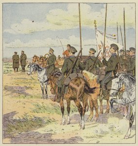 General Kuropatkin inspekterar huvudpositionerna
