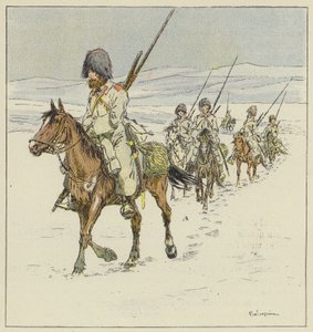 Kosackerna korsar Yalu