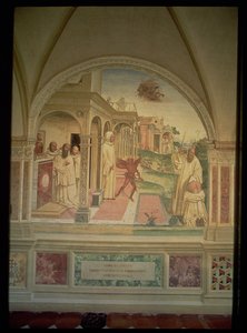 The flagellation of St. Benedict, från Life of St. Benedict