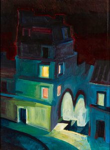 Nocturne (olja ombord) av Lachlan Goudie