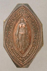 Company Seal of the Fine Art Society (brons)