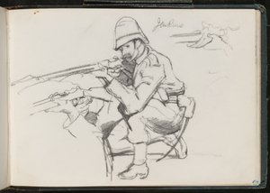 ?Jenkins? knäböjer för eld, 1879 av Lady Butler