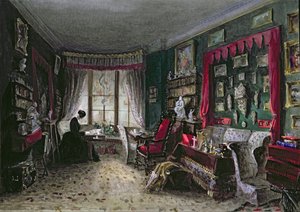 Vårt vardagsrum i London, 1849 av Lady Honoria Cadogan