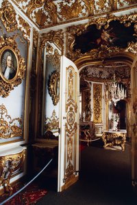 Interiör av Linderhof Palace of Ludwig II