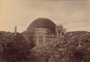 Allmän utsikt över Sanchi Tope, Bhopal District